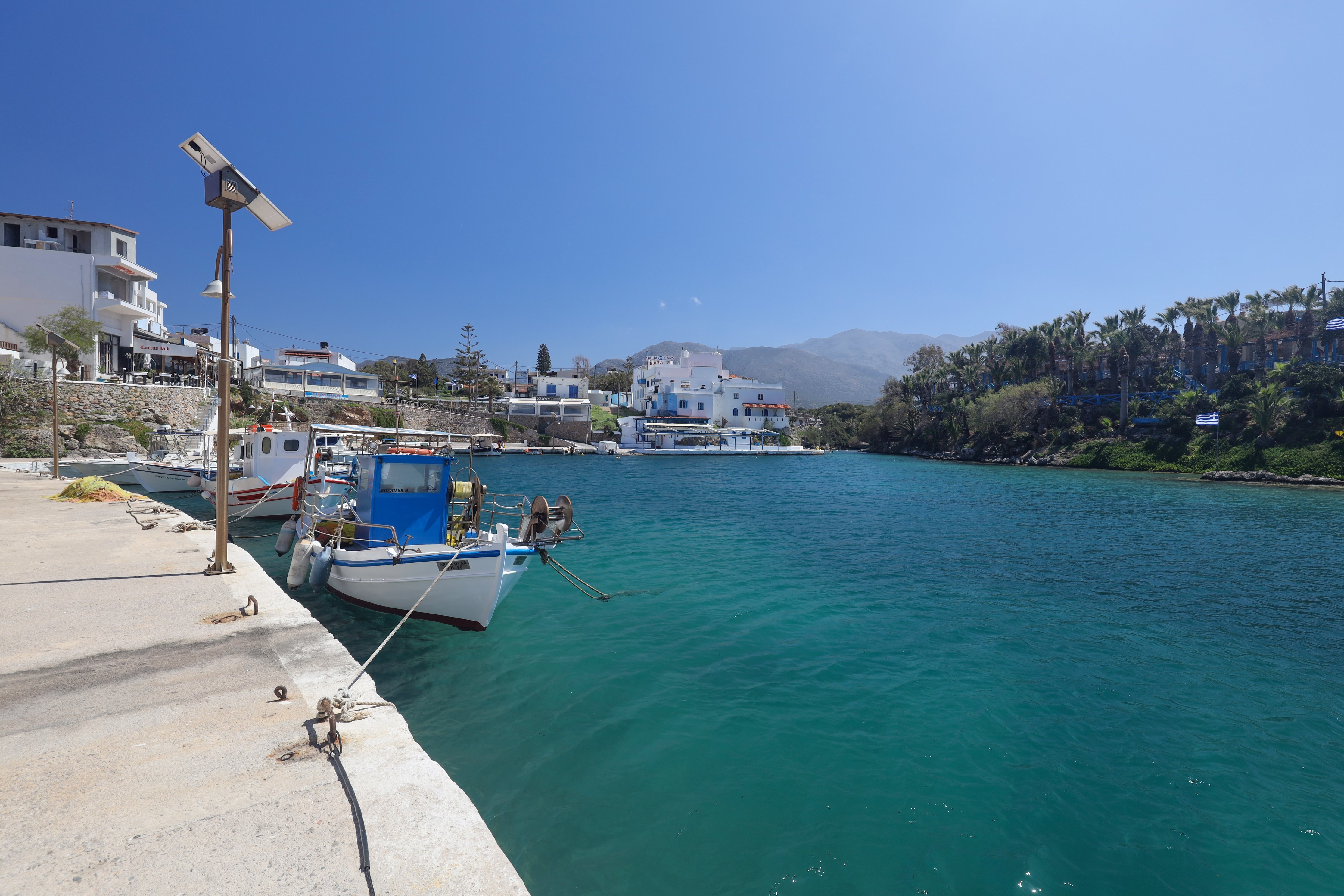 Bote Night at the Little Harbour of Sissi - Discover Crete